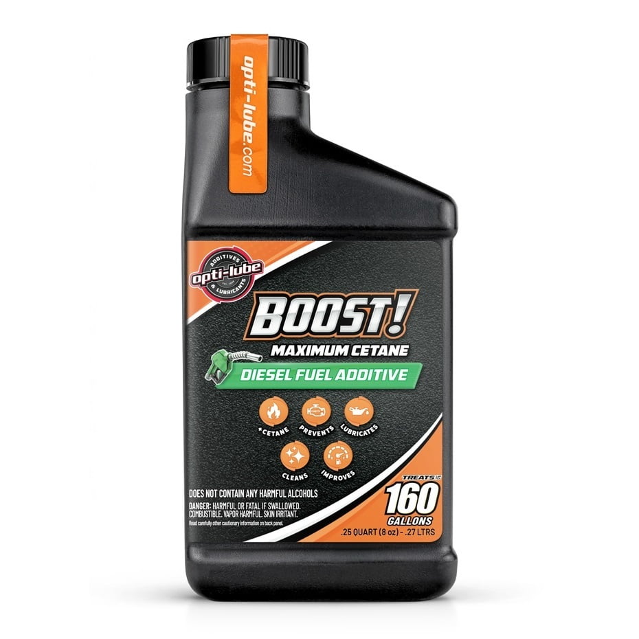 OptiLube Boost! Maximum Cetane Diesel Fuel Additive 8oz Bottle, Case