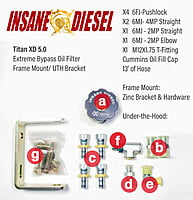 Nissan Titan XD 5.0L Bypass Oil Filter Kit Nissan Titan XD 5.0L Bypass Oil Filter Kit