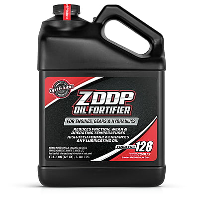 OPTI-LUBE ZDDP OIL FORTIFIER - 1 Gallon Without Accessories, Treats up to 128 Quarts of Oil