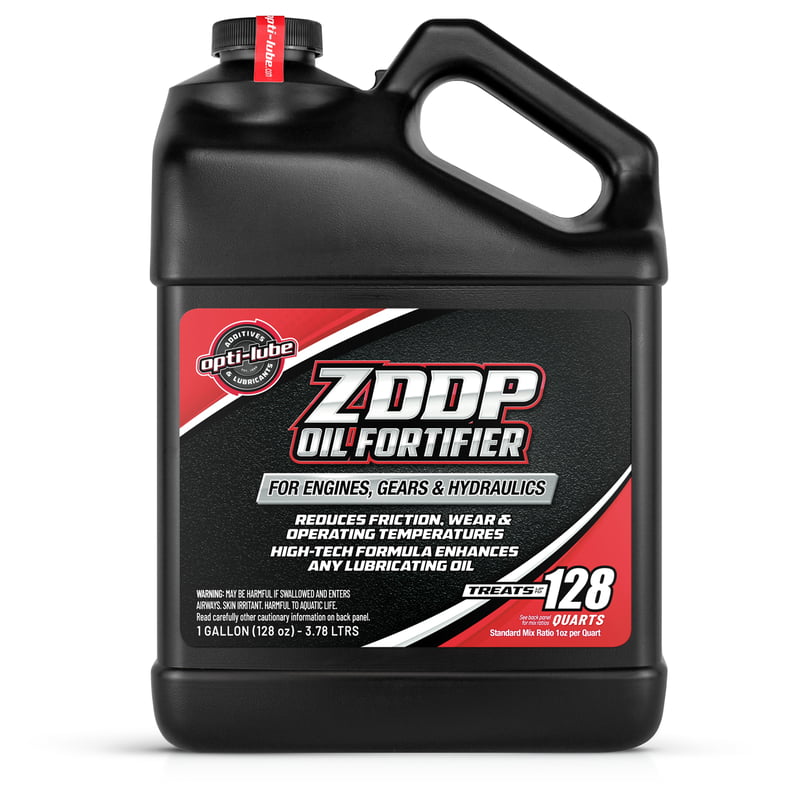 OPTI-LUBE ZDDP OIL FORTIFIER - 1 Gallon Without Accessories, Treats up to 128 Quarts of Oil OPTI-LUBE ZDDP OIL FORTIFIER - 1 Gallon Without Accessories, Treats up to 128 Quarts of Oil