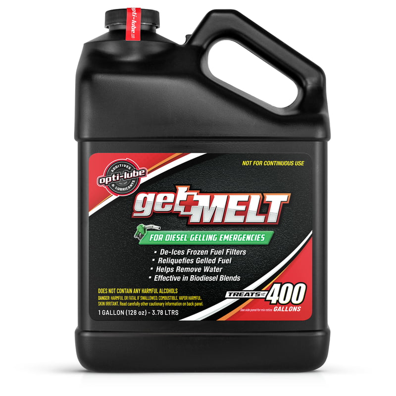 Opti-Lube Gel Melt Diesel Fuel Additive - 1 Gallon (128oz) Treats up to 400 Gallons of Diesel Fuel Opti-Lube Gel Melt Diesel Fuel Additive - 1 Gallon (128oz) Treats up to 400 Gallons of Diesel Fuel