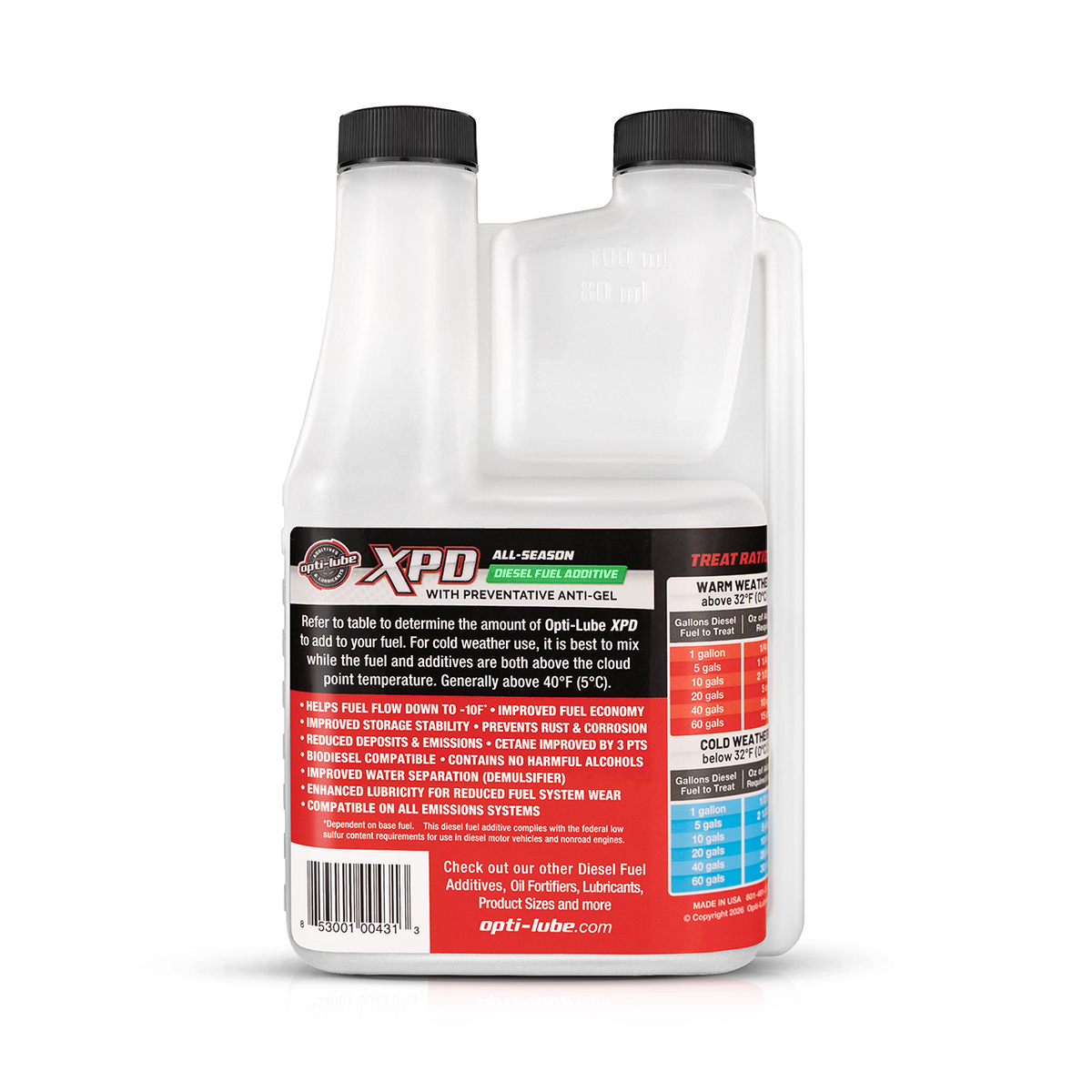 EMPTY Opti-Lube XPD All-Season Diesel Fuel Additive - 16oz Dosing