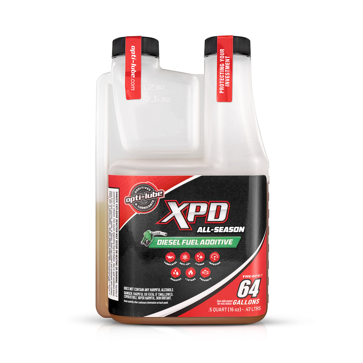Opti-Lube XPD All-Season Diesel Fuel Additive - 16oz Dosing Bottle