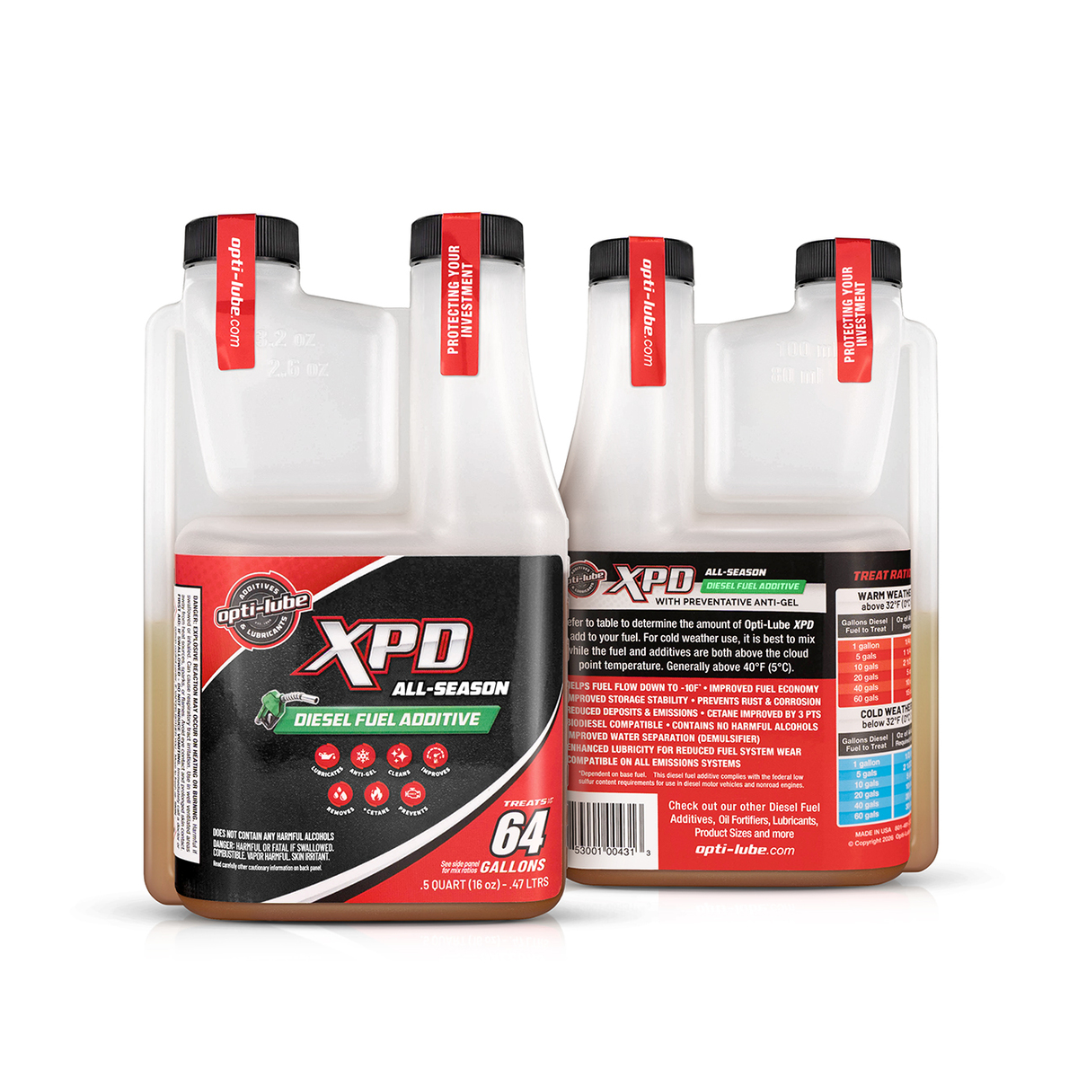 Opti-Lube XPD All-Season Diesel Fuel Additive - 16oz Dosing Bottle