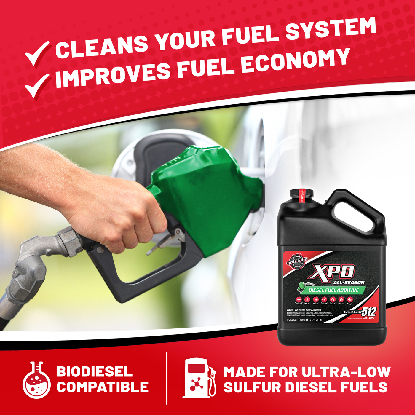Opti-Lube XPD All-Season Diesel Fuel Additive - Case of 24 Long