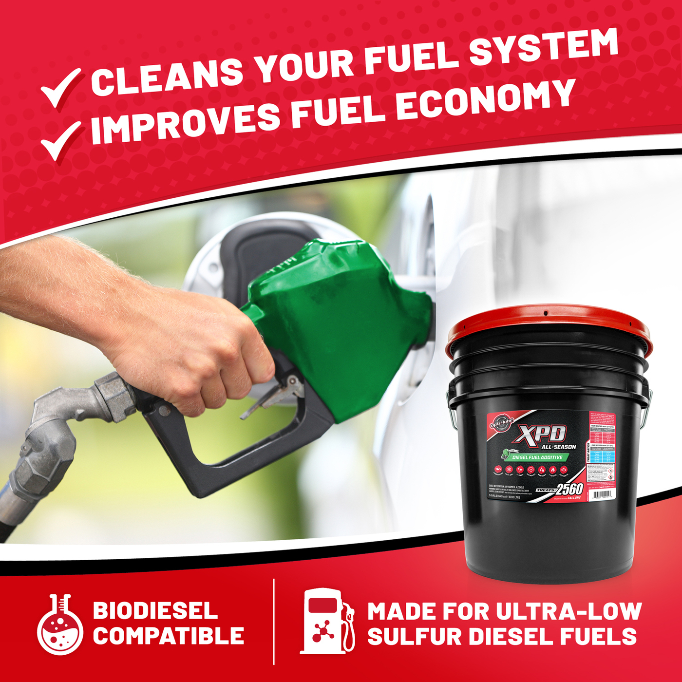Opti-Lube XPD All-Season Diesel Fuel Additive - 5 Gallon Pail