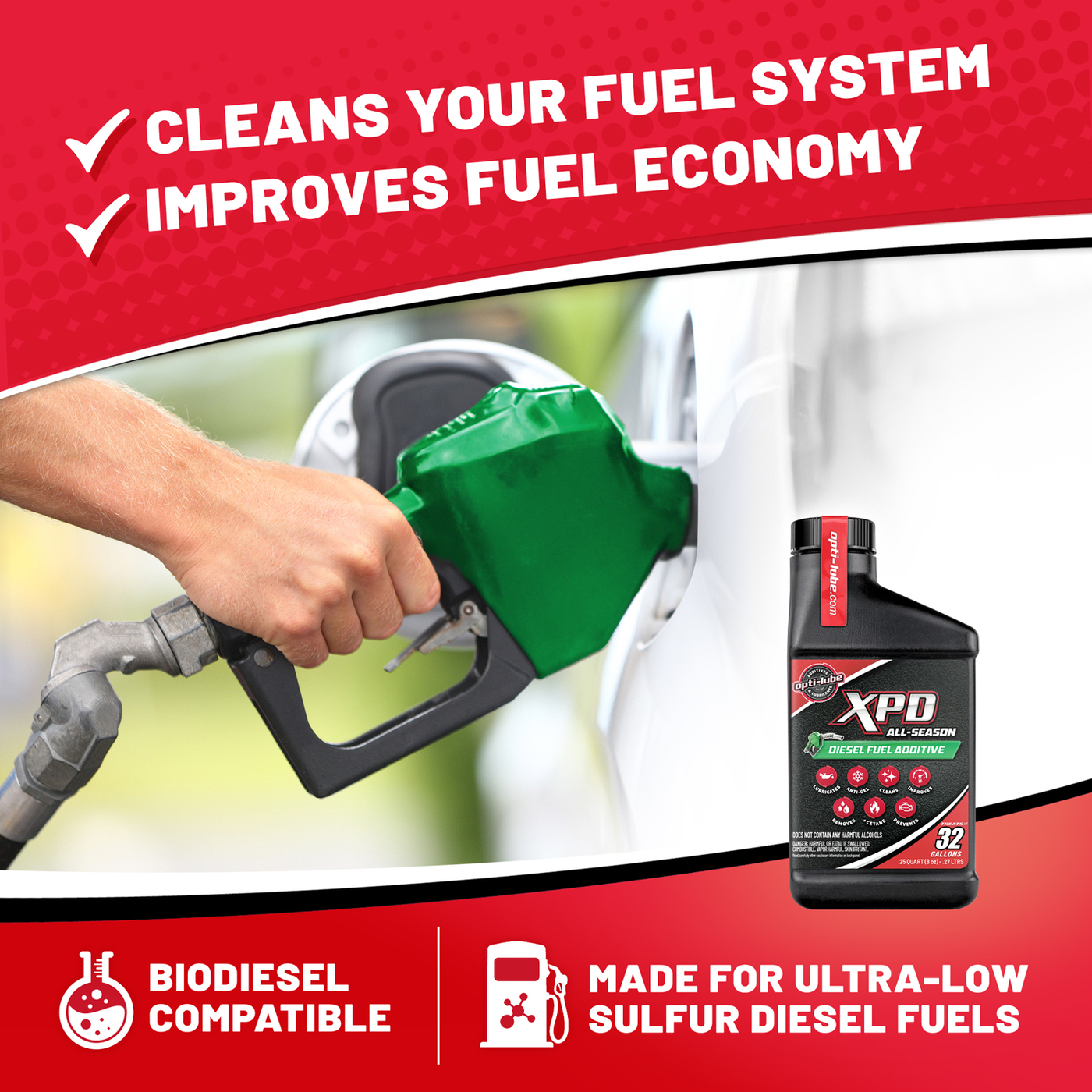 Opti-Lube XPD All-Season Diesel Fuel Additive - 6 pack 8oz bottles