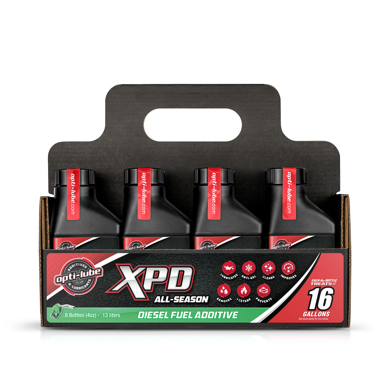 Opti-Lube XPD All-Season Diesel Fuel Additive - 4oz 8 pack, Treats