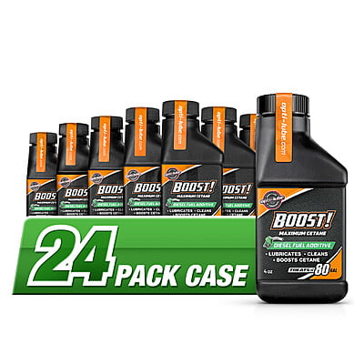 Opti-Lube Boost! Maximum Cetane Diesel Fuel Additive: 4oz Bottle, Case of 24 - Treats up to 1,920 Gallons Total