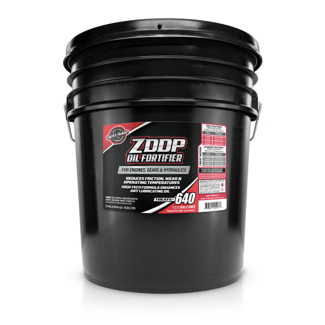 OPTI-LUBE ZDDP OIL FORTIFIER - 5 Gallon Pail, Treats up to 640