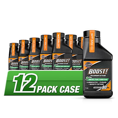 Opti-Lube Boost! Maximum Cetane Diesel Fuel Additive: 4oz Bottle, Case of 12 - Treats up to 960 Gallons Total